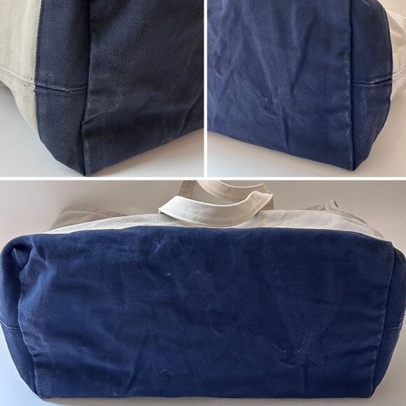 Love thy Beast Canvas Pet Tote, Grey/Navy - Picture 7 of 11